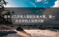 原来这几天有人聊起<strong>反差大赛</strong>，第一次点开的人突然沉默