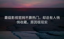 蘑菇影视官网不算热门，却总有人悄悄收藏，原因很现实