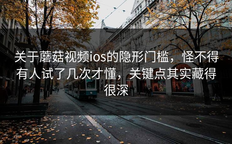 关于蘑菇视频ios的隐形门槛，怪不得有人试了几次才懂，关键点其实藏得很深  第1张